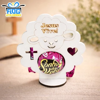 Kit 50 Lembrancinhas Páscoa Porta bombom OVELINHA - OVELHA em Varias Cores Disponíveis MDF Escola em Oferta na Shopee