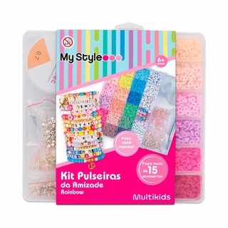 Kit Pulseiras da Amizade Arco-iris My Style Multikids - BR2314 em Oferta na Shopee