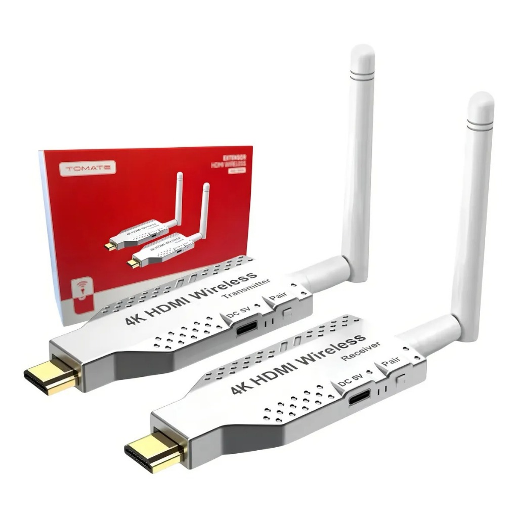 Transmissor HDMI Sem Fio 4K 50m Tomate MHD-4050W para TV e