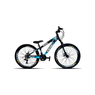 bicicleta aro 26 vikingx preto azul tuff 25/30 cambio shimano aros vmaxx pneu liso 21V em Oferta na Shopee