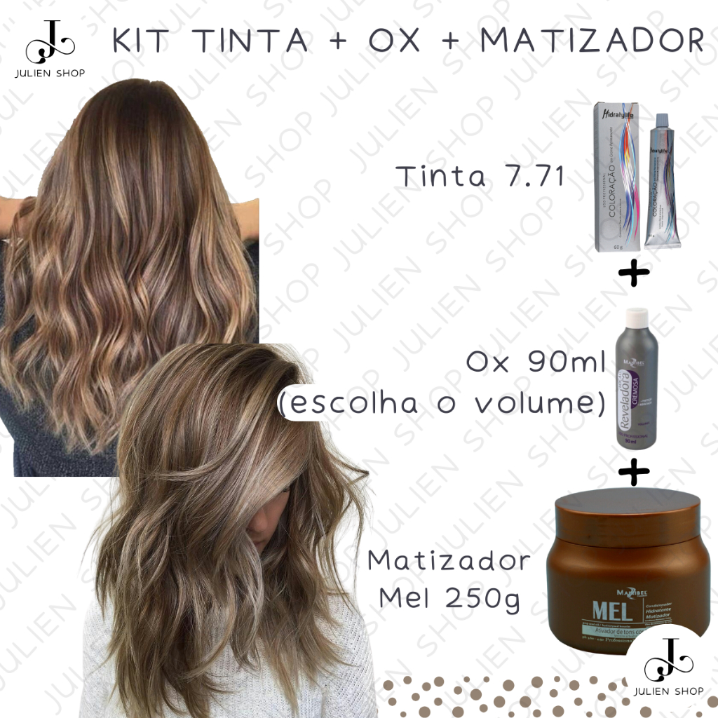 BRUNT MIFA TRINTY タンカラー Kit Completo Mairibel 7.71 Loiro Médio Marrom Cinza Frio + Ox 10