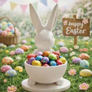 Cestinha Porta Chocolate Coelho Lembrancinha de Páscoa em Oferta na Shopee