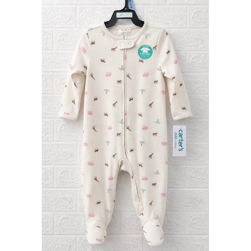 Macacão Carters  child of mine Bebê Longo Algodão Confortável Estampado com Zíperr em Oferta na Shopee