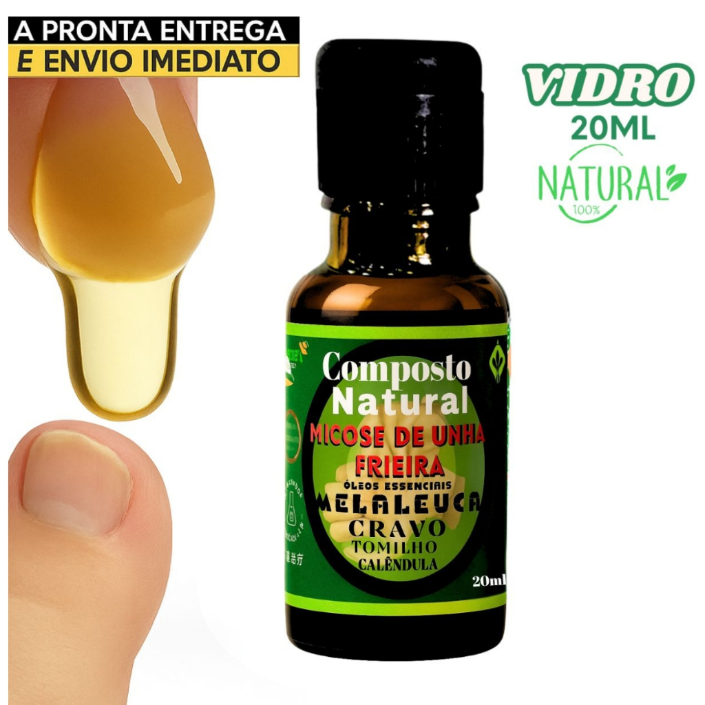 Fortalecedor Natural de Unhas e Cutículas Melaleuca e Cravo 20ml - Óleo ...