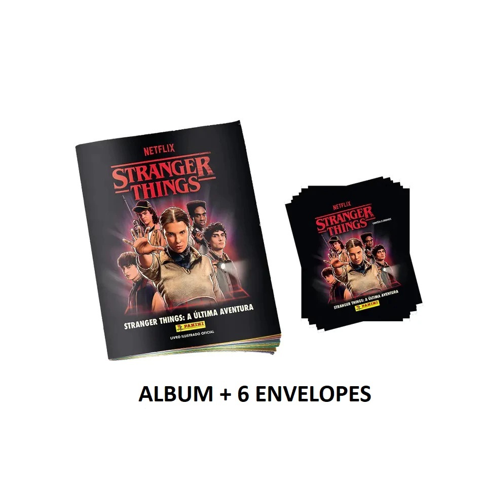 Álbum Stranger Things 3 Panini + 6 Envelopes 30 Figurinhas Lacradas ...