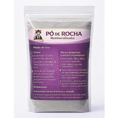 Pó de Rocha Silicática 5kg Fertilizantes Orgânico