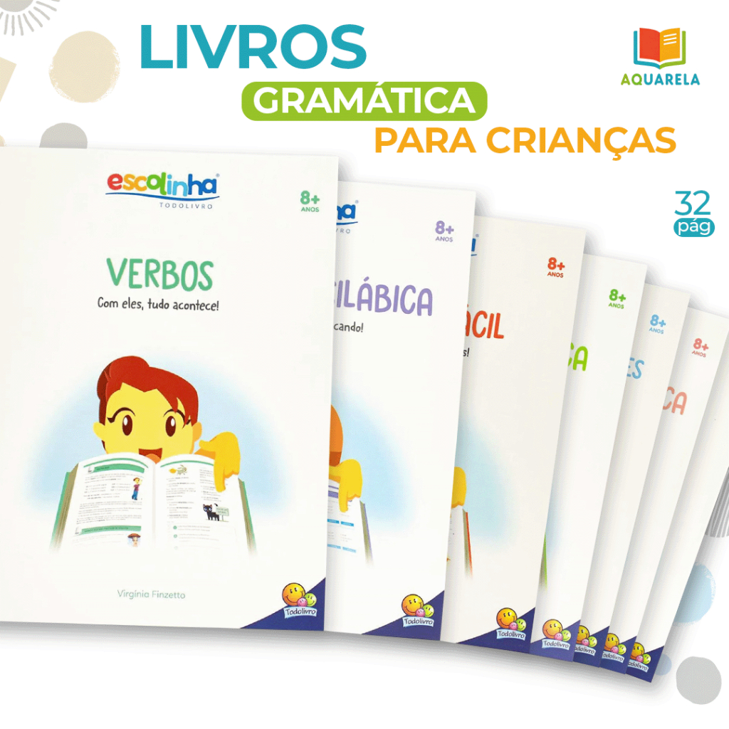 Livro de Gramática para Crianças Ensina Acentuação, Separação Silábica ...