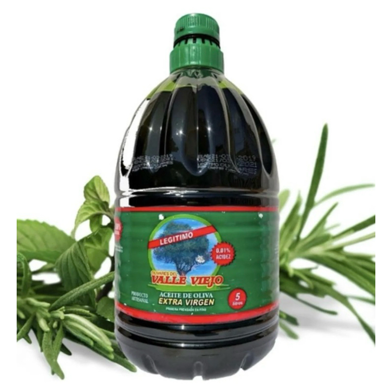 Azeite de Oliva Extra Virgem Vale Viejo 5L - Sabor Suave, Ideal para ...