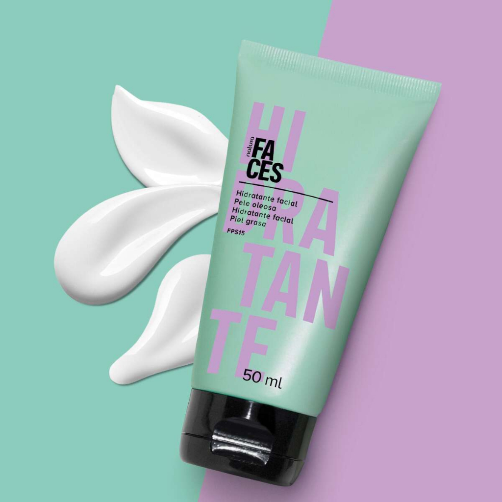 Hidratante Facial Pele Mista a Oleosa Natura Faces 50 ml | Shopee Brasil