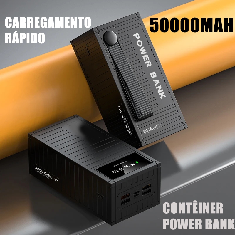 Power Bank 50000mAh Carregador Portatil Carregamento Rápido Powerbank ...