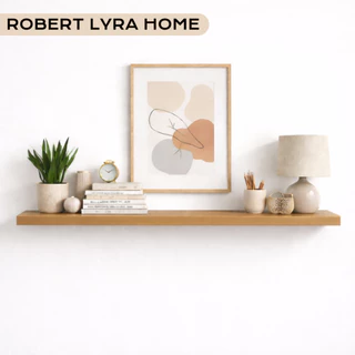 Prateleira 100% MDF com Suporte Invisível Freijó Cinza Preto Branco Robert Lyra Home em Oferta na Shopee
