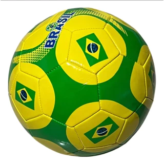Bola de Futebol Brasil Amarela Verde Nº5 Oficial Alta Qualidade