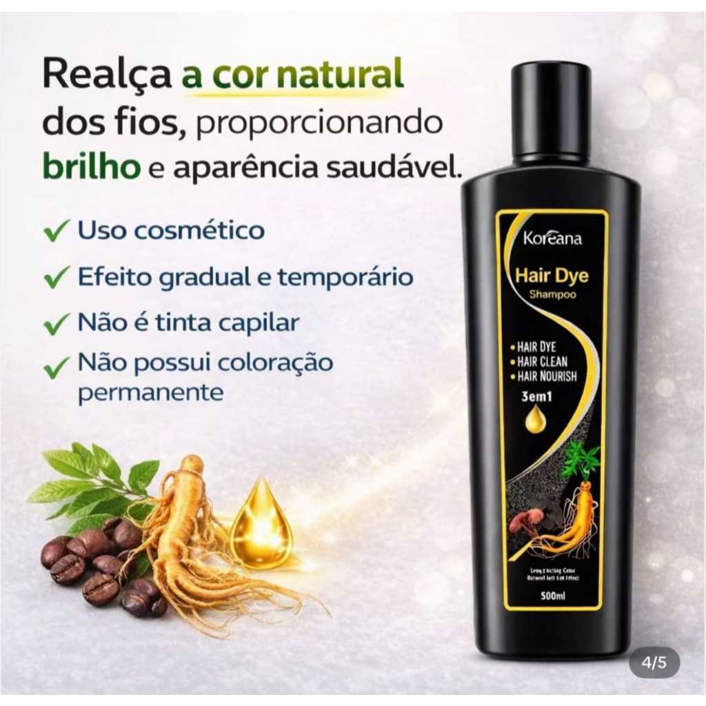 【超人気】Fordays Hair Shampoo 3本セット 01 - Shampoo Hair Day Preto - 3 em 1 - 500ml | Shopee Brasil