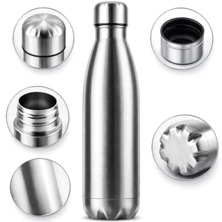 Garrafa de Inox Resistente a Vácuo Squeeze Suco Chá Academia Esportes Não é Térmica