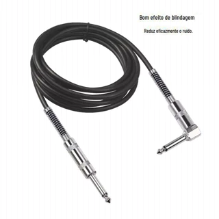 Cabo P10 X P10 6 Metros Guitarra Violão Baixo Caixa Passiva igreja Profissional Blindado em Oferta na Shopee