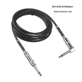 Cabo P10 X P10 6 Metros Guitarra Violão Baixo Caixa Passiva igreja Profissional Blindado em Oferta na Shopee