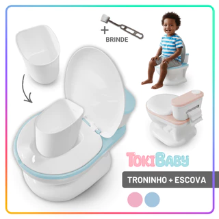 Troninho Privadinha Infantil Pinico Educativo Desfralde Vaso Sanitário Realista Prático Menino e Menina Toki Baby em Oferta na Shopee