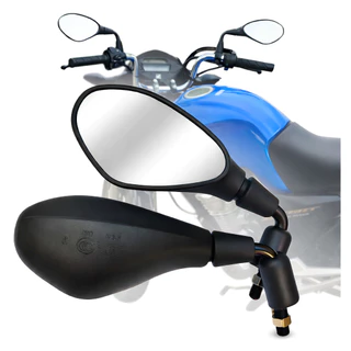 Retrovisor BMW F800 Par Haste Curta Rebaixado 90° Lente Convexa Visão Ampliada em Oferta na Shopee