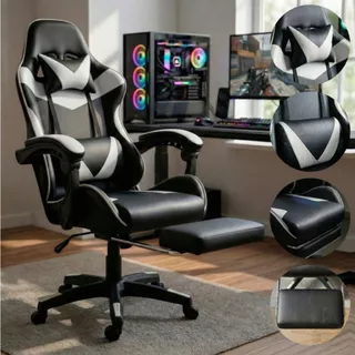 Cadeira Gamer Profissional Escritório Ergonômica Reclinável Confortável com Rodinha e
