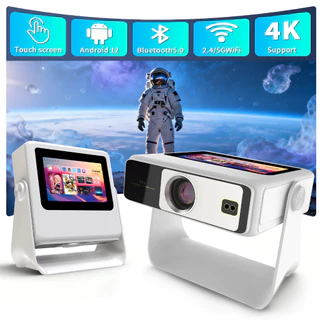 A10Pro Projetor Inteligente com Resolução Nativa 1080P e Suporte 4K, 15.000 Lúmens, Android 13, WiFi6 e BT 5.2