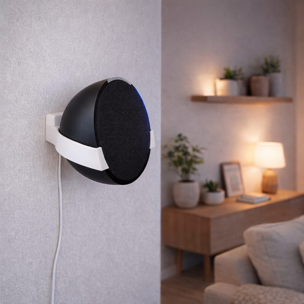 Suporte de Parede para Echo Pop Alexa Base 3D Encaixe Perfeito