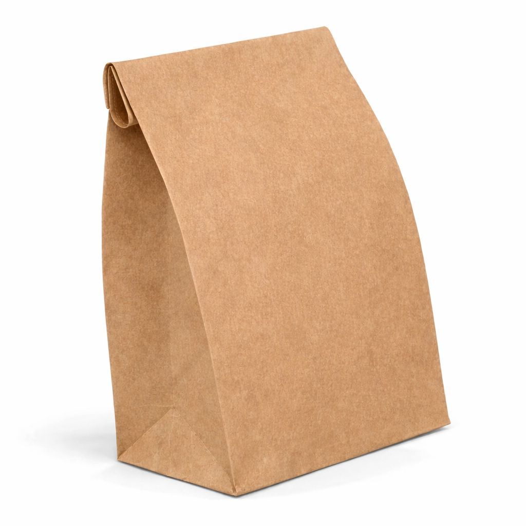 Saco Kraft Delivery Embalagem Liso Hamburguer Lanchonete iFo