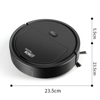 Robô Aspirador Inteligente Branco/Preto - Limpeza Automática e Design Compacto — foto 3 — Achou Levou Brasil