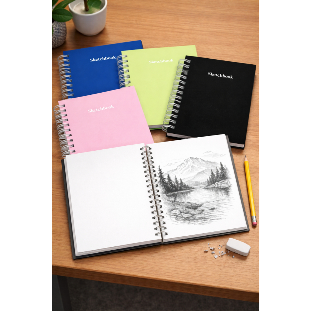 Caderno de Esboços Profissional Wire -o Papel 180g para Arte e Desenho ...