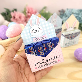 10 caixinha porta bis lembrancinha personalizada pascoa em Oferta na Shopee