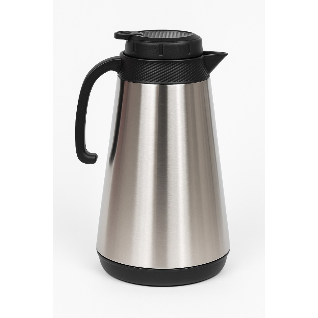 Garrafa Térmica Inox 1L – Parede Dupla, Bule para Café e Chá