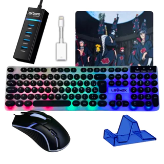 Kit Gamer Mobilador Hub 3.0 IOS Teclado Gamer Led Rgb em Oferta na Shopee