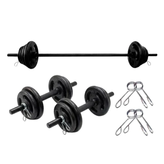 Kit Body Pump One Life Sports® – Barra + Barra de Mão + 20kg Anilhas – Musculação Funcional em Oferta na Shopee