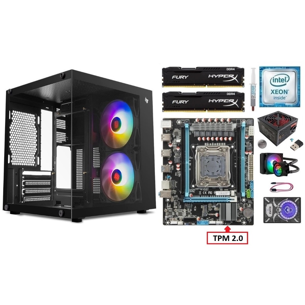 Kit Gamer X99 Xeon E5 2680 v3/ 8GB-16GB DDR4/ Gabinete + Fonte