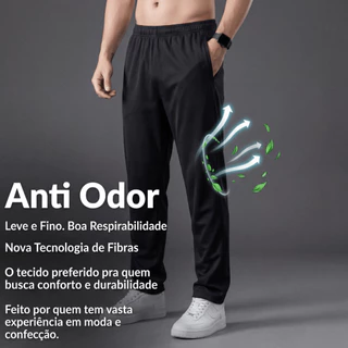 Calça Masculina de Elastano – Leve, Confortável e Ideal para Academia, Treino e Dia a Dia
