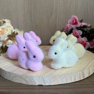 mini coelho páscoa fofinhos  6x5,5x6,5cm lembrancinha mimo em Oferta na Shopee