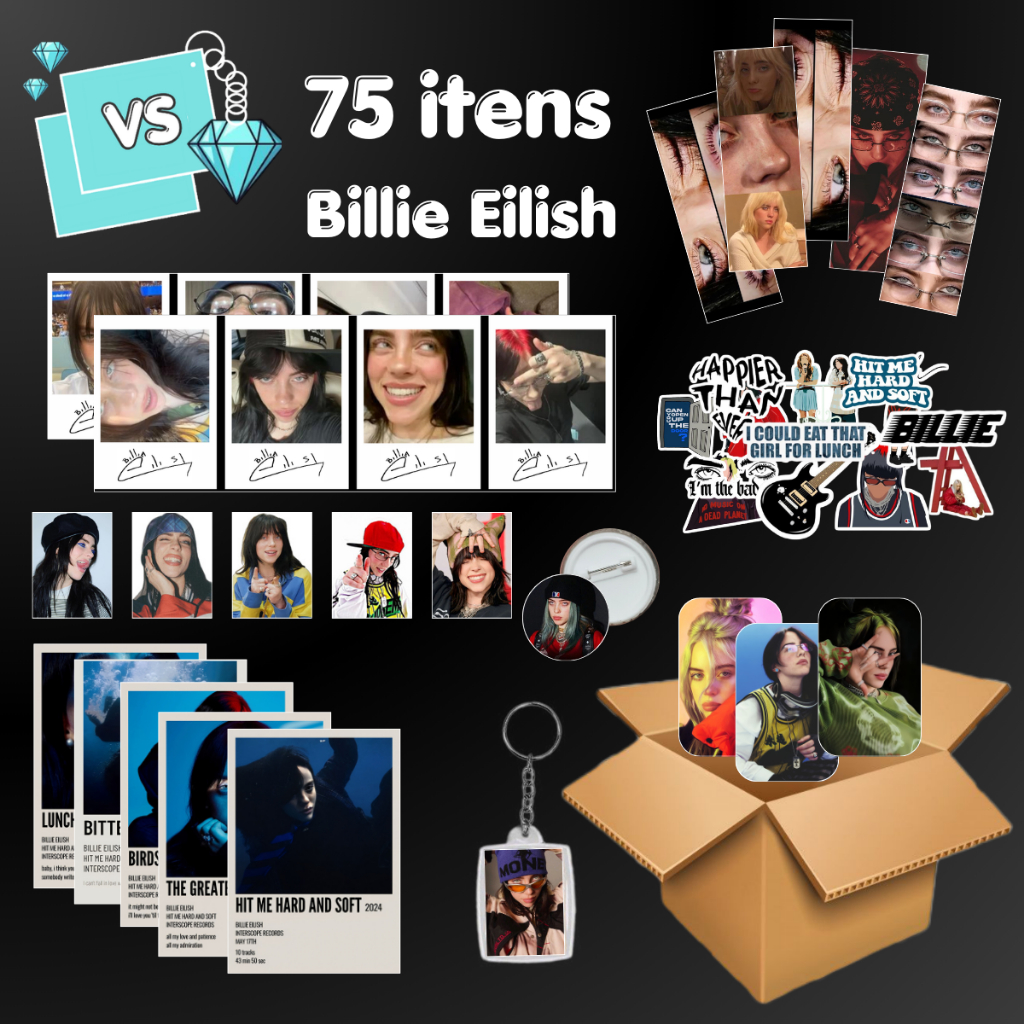 Billie Eilish アルバムとグッズまとめ売り Kit Billie Eilish em Oferta | Shopee 2026