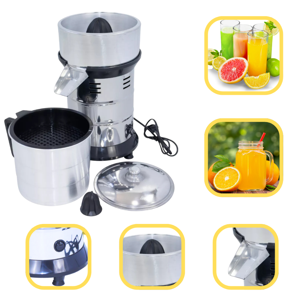 Espremedor De Laranja Industrial Extrator De Suco Limão Inox