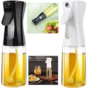 Kit 2 Spray Pulverizador Borrifador de Azeite Óleo Vinagre 220ml em Vidro Ideal para Cozinha