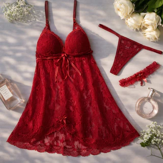 Camisola com Calcinha e Perneira Camisolas com Bojo Calcinhas Fio Dental Lingerie Lingeries em Oferta na Shopee