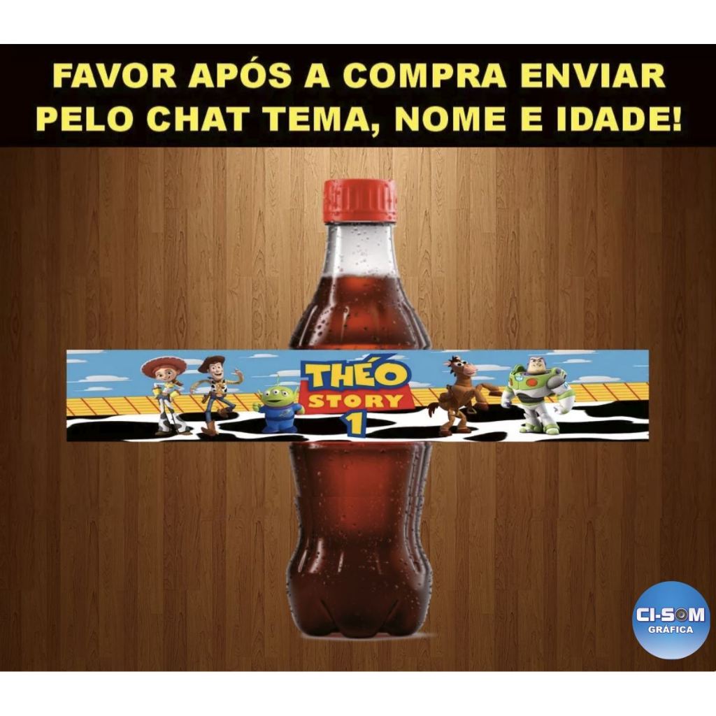 Rótulo Adesivo para Coca-Cola Caçulinha 200ml TODOS OS TEMAS | Shopee ...