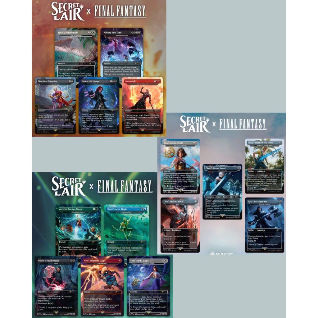 Kit Proxy Secret Lair Final Fantasy - Magic The Gathering | Shopee