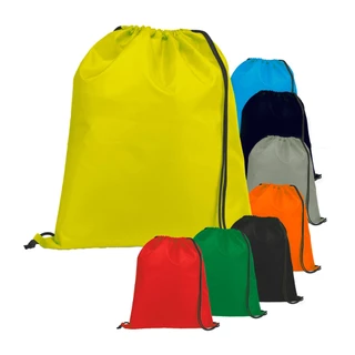 kit com 10 Sacochila 30x40cm Poliéster Lisa Reforçada | Mochila Saco Academia Escola Unissex Diversas Cores