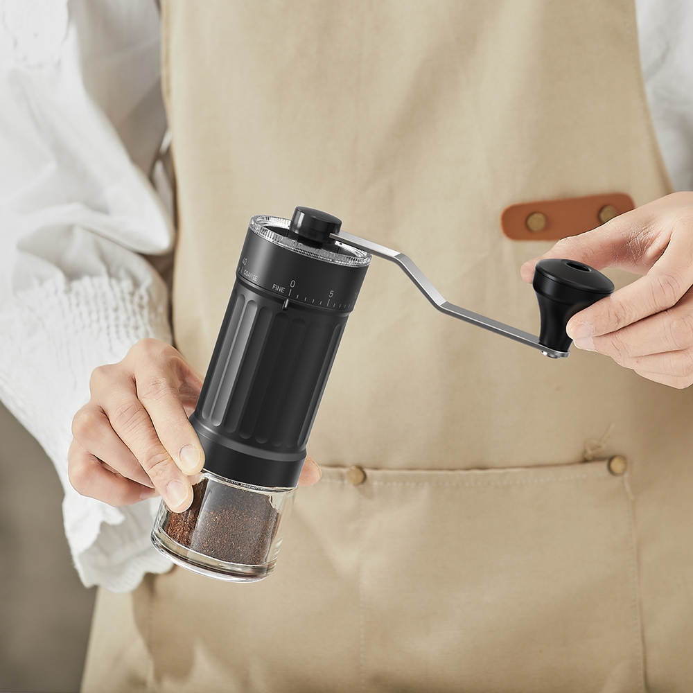 Moedor de Café Manual Ajustável de Finura Aço Inoxidável Por
