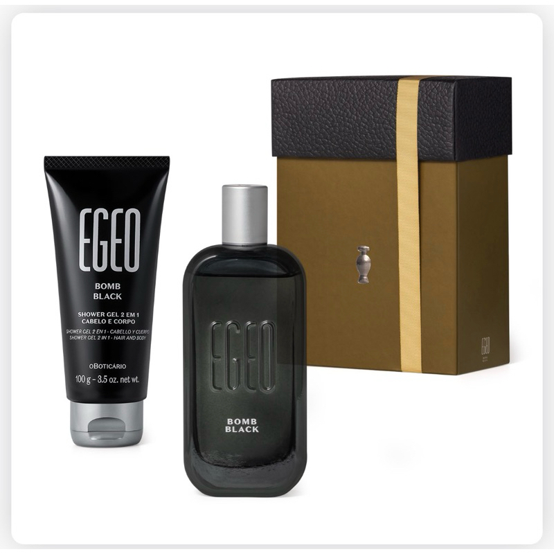 Kit Egeo Bomb Black O Boticário Masculino Original + Shower Gel 2em1 Presente Luxo em Oferta na Shopee