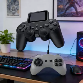 Controlador de Console de videogame Gamepad Gamer S10 portátil 520 jogo Mario tela retrô Duplos 2 controles