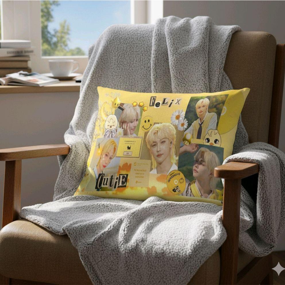 Almofada Stray Kids Felix – 27x37 | K-Pop, Boyband, SKZ, STAY