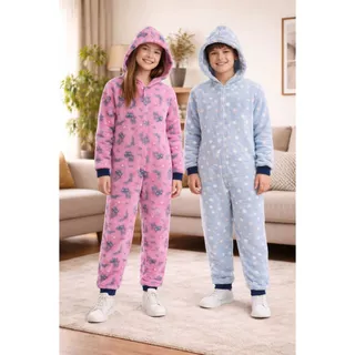 Macacão Pijama Fleece Brilha no Escuro Infantil Juvenil SUPER QUENTE Inverno 2026 Promoção Relâmpago  4 6 8 10 12 14 16 em Oferta na Shopee