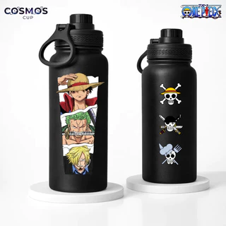 Garrafa Térmica de Aço Inoxidável com Duas Camadas One Piece com Tampa e Alça Esportivo 600ml