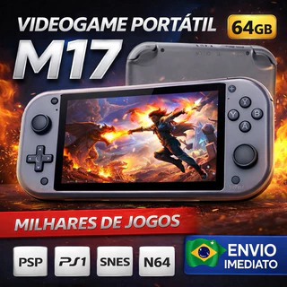 Vídeo game portátil m17 64 GB plus em Oferta na Shopee