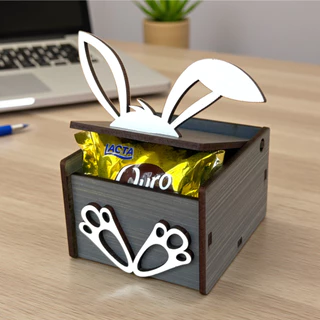 Kit 30 Caixinhas Porta Bombom Mimo Páscoa MDF - Orelhas e Patas Coelho - Lembrancinha Páscoa em Oferta na Shopee